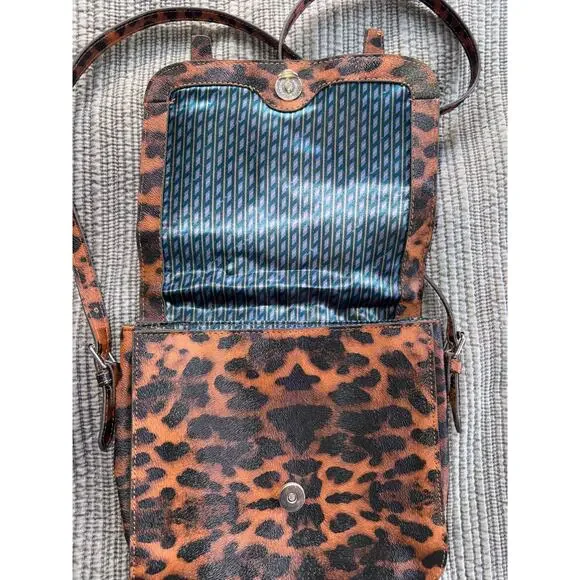 Animal Print Purse Womens Crossbody Top Handle Bag Adjustable Medium Easy Care - Picture 5 of 10